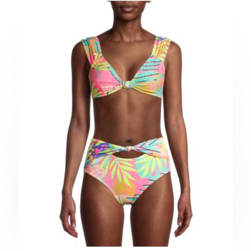 No Boundaries Tropical Multicolor Bikini